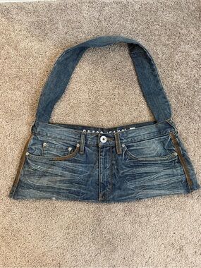 Y2K handmade denim tote bag guess jeans grunge